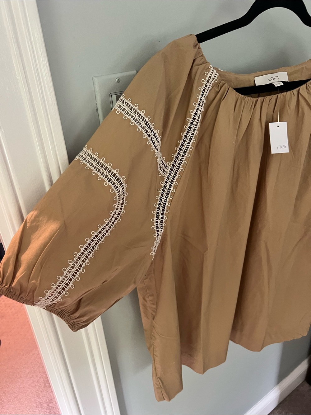Loft cotton poplin blouse - Picture 2 of 3